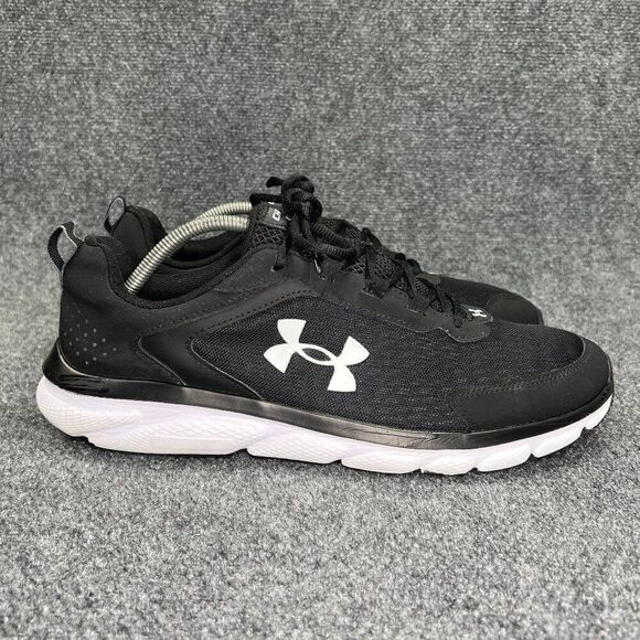 Under Armour Charged Assert 9 Shoes Mens Size 13 Black Running Athletic Training - Picture 1 of 12